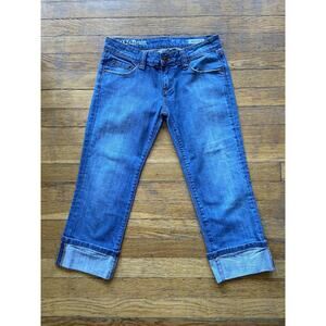 AZZURE ‘The Perfect Fit’ Distressed Cropped Low-Rise Jeans sz 26W x 22L